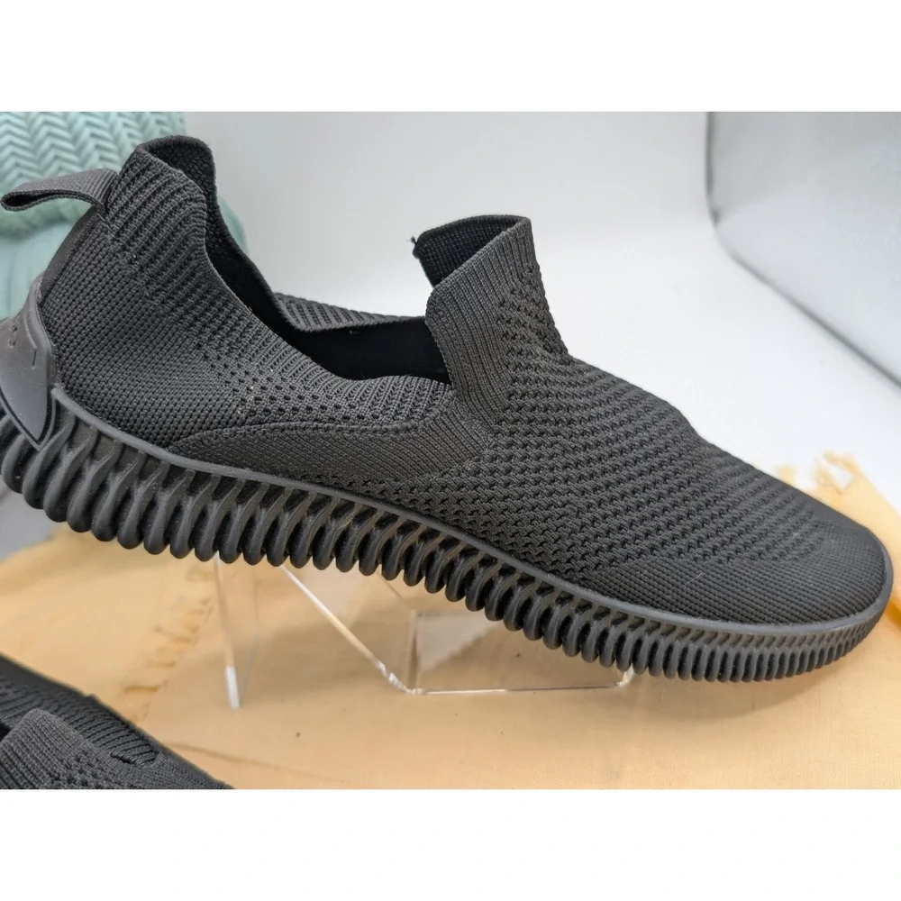 ALDO Brywin Men's Black Knitted Slip-On Sock Sneakers Size 10 / EUR 43